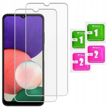 shumee 2x kaljeno steklo za Samsung Galaxy A22 5G 9H zaščitno steklo za zaslon