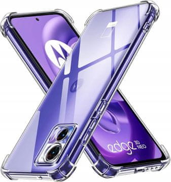 shumee Ovitek za Motorola Edge 30, prozoren, odporen proti udarcem + 9H steklo
