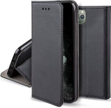 shumee Ovitek za iPhone Apple 11 Pro, pametna knjiga z magnetom, črna + steklo