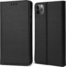 shumee Ovitek za iPhone Apple 11 Pro, pametna knjiga z magnetom, črna + steklo