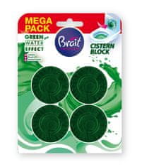 Dramers Brait Green disk za straniščno školjko z vodnim učinkom, zelen 4 x 50 g