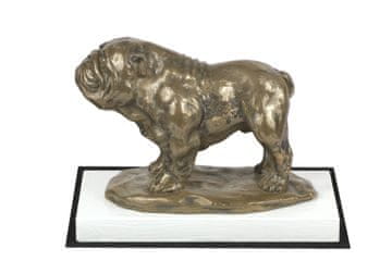 Artdog Bulldog I - kipec psa, figurica na belem podstavku, pokal za pasjo razstavo Art-Dog