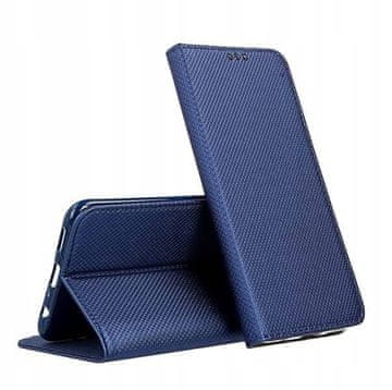 shumee Ovitek za Huawei Mate 20 Lite s pametnim magnetnim zapiranjem, temno moder + steklo