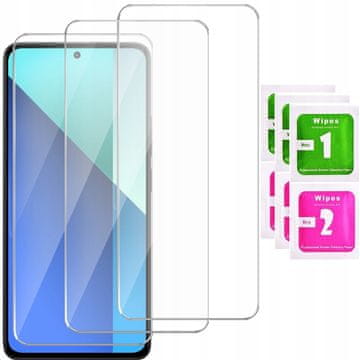 shumee 3x kaljeno steklo za zaščitno steklo za zaslon Xiaomi Redmi Note 13 4G 9H | 3-PAKET