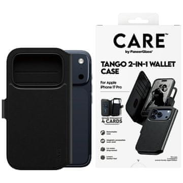 PanzerGlass Denarnica Care by PanzerGlass Feature Tango 2v1 MagSafe za iPhone 17 Pro črne barve
