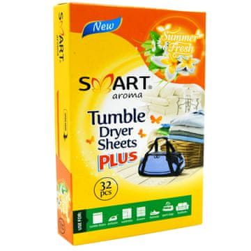 shumee Dišeči robčki Smart Aroma za avtomatske sušilnike - Summer Fresh, 1 paket, 32 kosov