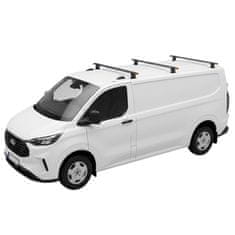 shumee Strešni nosilec za VW Transporter T6 2015-2024, točkovni nosilec, črn, 3 drogovi