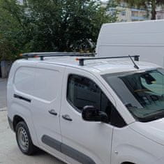 shumee Strešni nosilec za VW Transporter T6 2015-2024, točkovni nosilec, črn, 3 drogovi