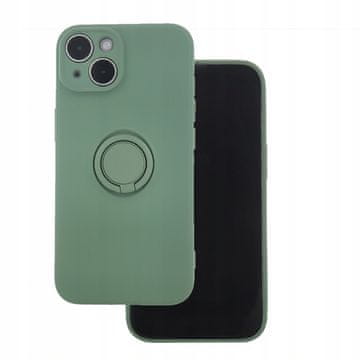 shumee Silikonski ovitek za Samsung Galaxy A25 5G z obročki in hrbtno stranjo + 9H steklo
