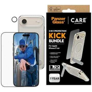 PanzerGlass Zaščitni komplet PanzerGlass Feature Kick 3v1 ovitek + steklo + leča za iPhone Air