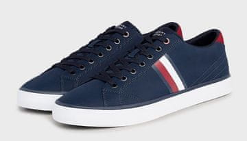 shumee Tommy Hilfiger - moški čevlji - TH HI vulc LOW črtasti mrežasti FM0FM04946-DW5 41