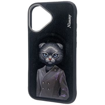 shumee Ovitek Nimmy za iPhone 16 - ljubka mačka, eleganten ljubljenček, MagSafe, zaščita