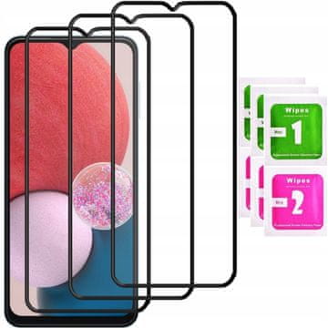 shumee 3x kaljeno steklo za celoten zaslon ZA Samsung Galaxy A13 polno 5D kaljeno steklo