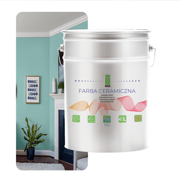 shumee Keramična barva ZA stene, pralna, pastelno zelena, mint, 10 l, odporna na madeže