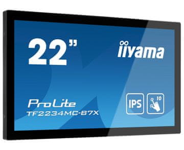 iiyama iiyama ProLite TF2234MC-B7X 21,5-palčni LED zaslon Full HD na dotik, črne barve