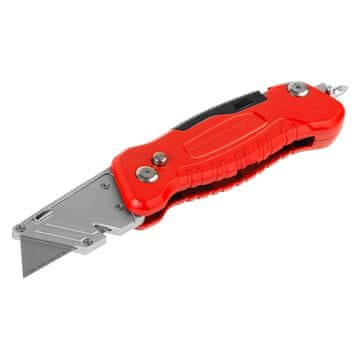 shumee Zložljivi ročni nož, aluminij, trapezoidno rezilo, jeklo SK4, 59 x 19 x 0,61 mm