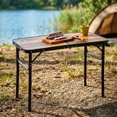 Artemis Zložljiva kamping miza, raztegljiva kamping miza, vrtna miza, 2 v 1, 80 x 40 cm