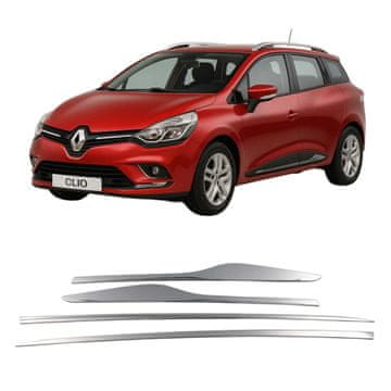 shumee Stranske letve vrat iz nerjavečega jekla, kromirane, Renault Clio 4 kombi 2012-