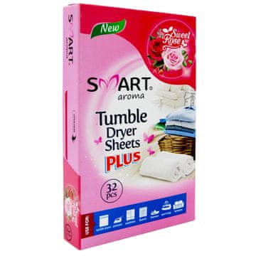 shumee Dišeči robčki Smart Aroma za avtomatske sušilnike - Sweet Rose 1 paket 32 kosov