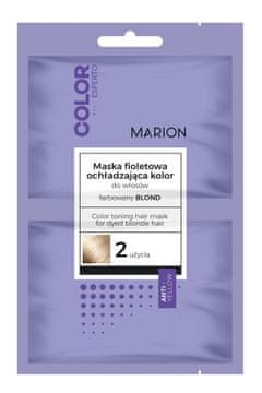 Marion Marion Color Esperto vijolična hladilna maska za lase - barvana blond 20 ml x 2