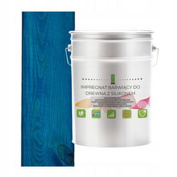 shumee Impregnacija lesa z voskom in silikonom, modra, hidrofobna, 2 v 1, 5 l, D120