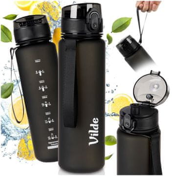 Artemis Steklenica za vodo, napitki, neprepustna z tehtnico, športna potovalna, 650 ml