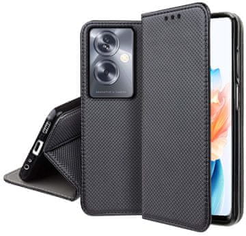 shumee Ovitek za pametno magnetno knjižno ohišje za Oppo A79 5G z zapiranjem + steklo