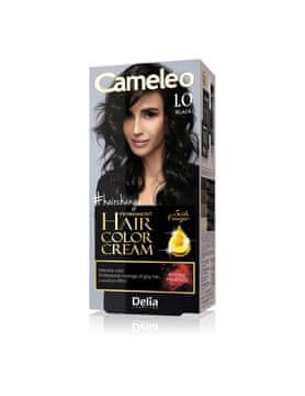 DELIA Delia Cosmetics Cameleo HCC Permanentna barva Omega+ št. 1.0 Črna 1 pakiranje.