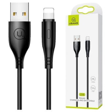 USAMS Usams kabel U18 Lightning 2A Hitro polnjenje 1m črn/črn SJ266USB01 (US-SJ266)