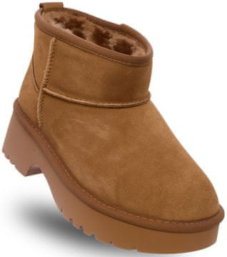 shumee Ženski usnjeni gležnjarji - solo soprani couture - SSW521P30/21 LEA semiš 39