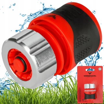 shumee Hitri priključek Z zaporo ZA vrtno cev Hitri priključek 1/2" in 5/8"Vorstahl