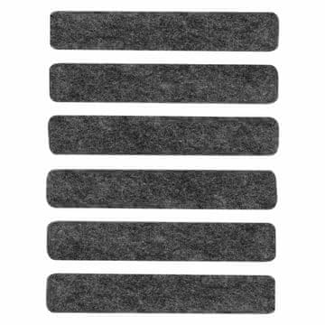 shumee Samolepilne filcane blazinice sive barve (komplet 6 kosov) 16x92 mm Vorstahl