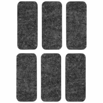 shumee Samolepilne filcane blazinice sive barve (komplet 6 kosov) 25x60 mm Vorstahl