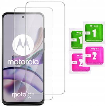 shumee 2x kaljeno steklo za Motorola Moto G13 9H zaščitna folija za zaslon | 2 kosa