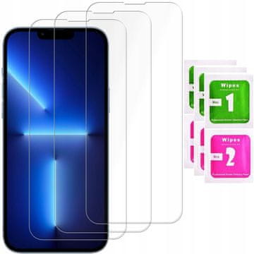 shumee 3x kaljeno steklo ZA Apple iPhone 13 PRO zaščitno steklo ZA zaslon 9H | 3-pa
