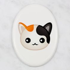 Artdog Japonski bobtail - keramična nagrobna ploščica z grafiko in napisom Art-Dog