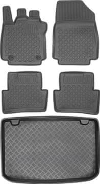 shumee Renault Clio IV Hatchback od letnikov 2013-2019 komplet - avtotesnine + zaščitna preproga za prtljažnik