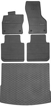 shumee VW Tiguan II SUV od letnika 2016-2024 komplet - gumijaste avtotesnine + zaščitna preproga za prtljažnik