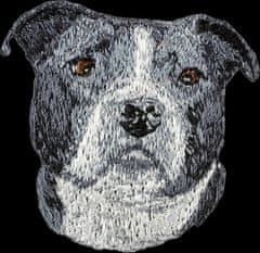 Artdog Ameriški buldog - našitek v obliki psa, vezeni našitek, edinstvena dekoracija nahrbtnika znamke Art-Dog