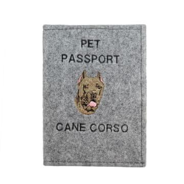 Artdog Cane Corso Italiano - etui za pasji potni list, ovitek za dokumente, darilo za potovanje znamke Art-Dog