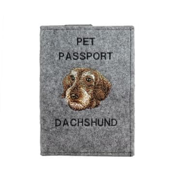 Artdog Žlatodlaki jazbečar - etui za pasji potni list, ovitek za dokumente, darilo za potovanje znamke Art-Dog