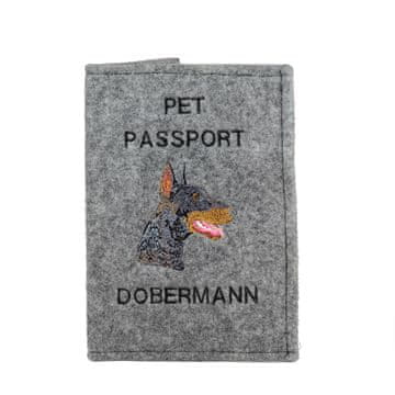 Artdog Doberman, Dobermann II - etui za pasji potni list, ovitek za dokumente, potovalno darilo znamke Art-Dog