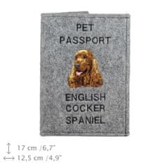 Artdog Angleški koker španjel - etui za pasji potni list, ovitek za dokumente, potovalno darilo znamke Art-Dog