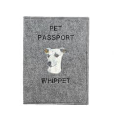 Artdog Whippet, angleški hrt - etui za pasji potni list, ovitek za dokumente, potovalno darilo znamke Art-Dog