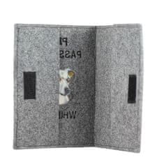 Artdog Whippet, angleški hrt - etui za pasji potni list, ovitek za dokumente, potovalno darilo znamke Art-Dog