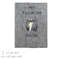 Artdog Perzijski hrt, saluki - etui za pasji potni list, ovitek za dokumente, potovalno darilo znamke Art-Dog