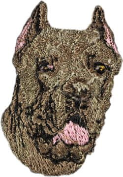 Artdog Cane Corso Italiano - našitek v obliki psa, vezen našitek, edinstven okras za nahrbtnik znamke Art-Dog