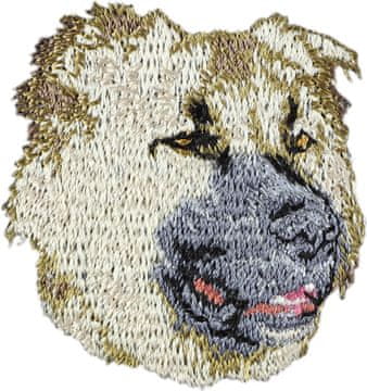 Artdog Kavkaški ovčar - našitek v obliki psa, vezeni našitek, edinstvena dekoracija nahrbtnika znamke Art-Dog