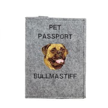 Artdog Bulmastif, Bulmastif - etui za pasji potni list, ovitek za dokumente, potovalno darilo znamke Art-Dog