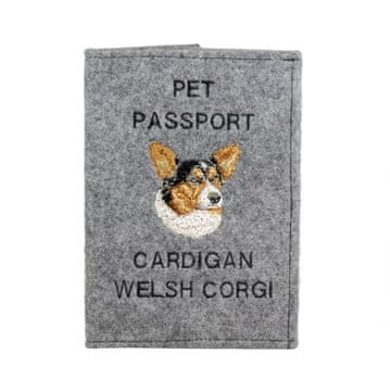 Artdog Welsh Corgi Cardigan - etui za pasji potni list, ovitek za dokumente, potovalno darilo znamke Art-Dog